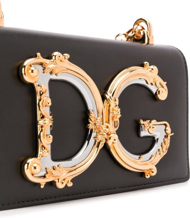 Dolce & Gabbana Crossbodytas met logoplakkaat Zwart