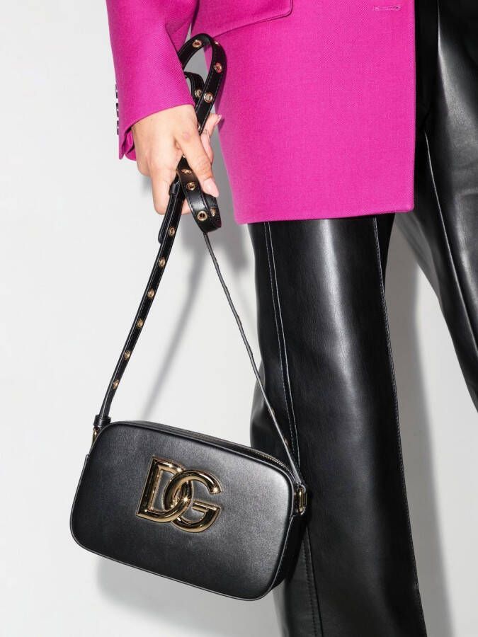 Dolce & Gabbana Crossbodytas met logoplakkaat Zwart