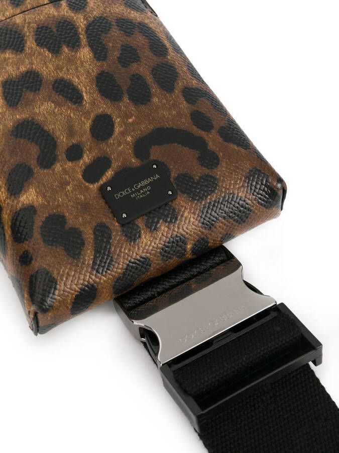 Dolce & Gabbana Crossbodytas met luipaardprint Beige