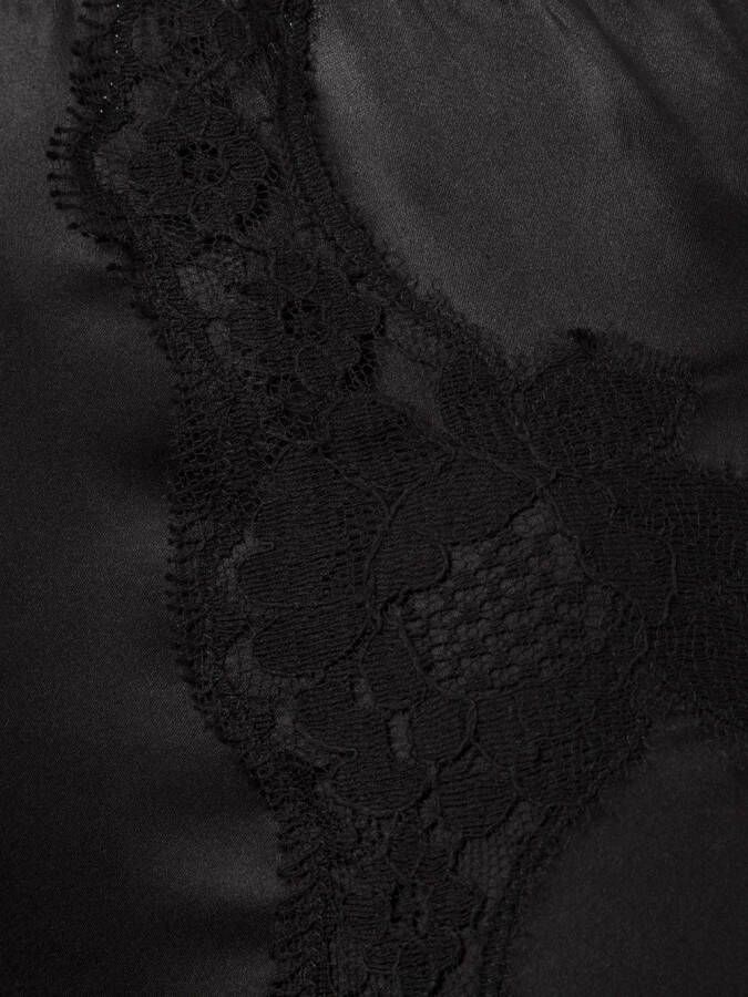 Dolce & Gabbana culotte slip met kanten details Zwart