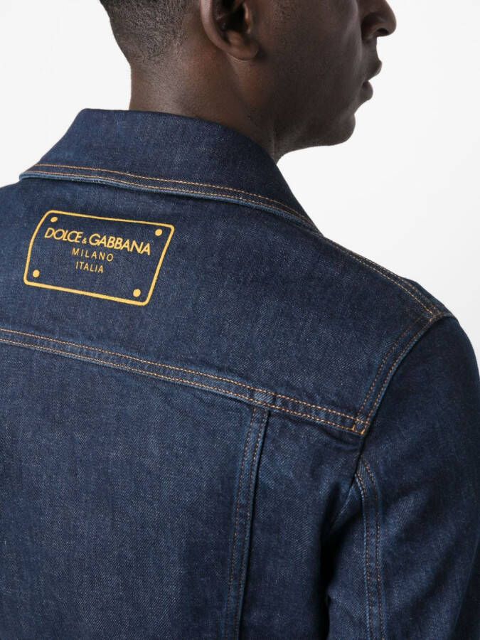 Dolce & Gabbana Denim jack Blauw