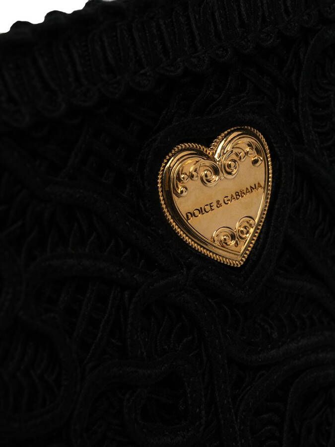 Dolce & Gabbana Devotion draagtas met kant Zwart