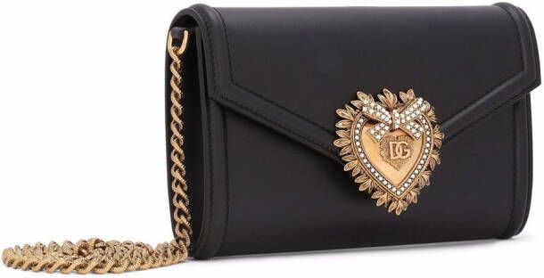 Dolce & Gabbana Devotion kleine envelope clutch Zwart