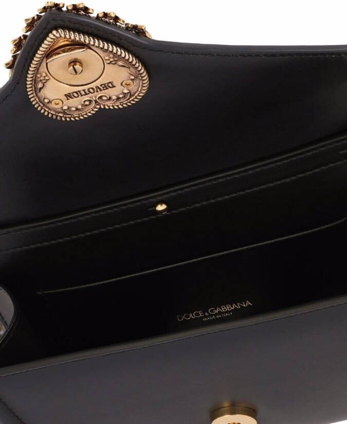 Dolce & Gabbana Devotion kleine envelope clutch Zwart