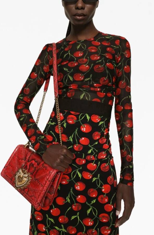 Dolce & Gabbana Devotion medium crssbodytas Rood
