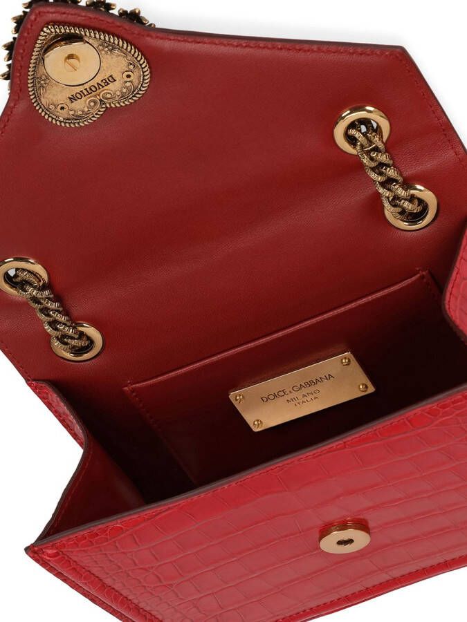 Dolce & Gabbana Devotion medium schoudertas Rood