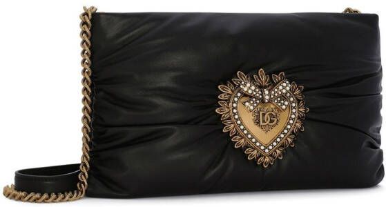 Dolce & Gabbana Devotion Soft kleine crossbodytas Zwart