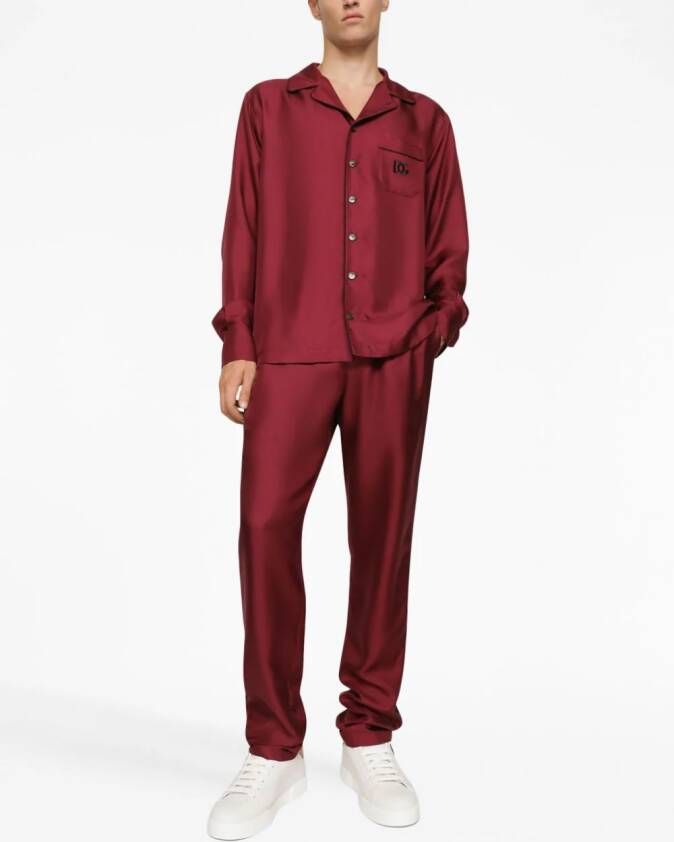 Dolce & Gabbana T-shirt met logopatch Rood