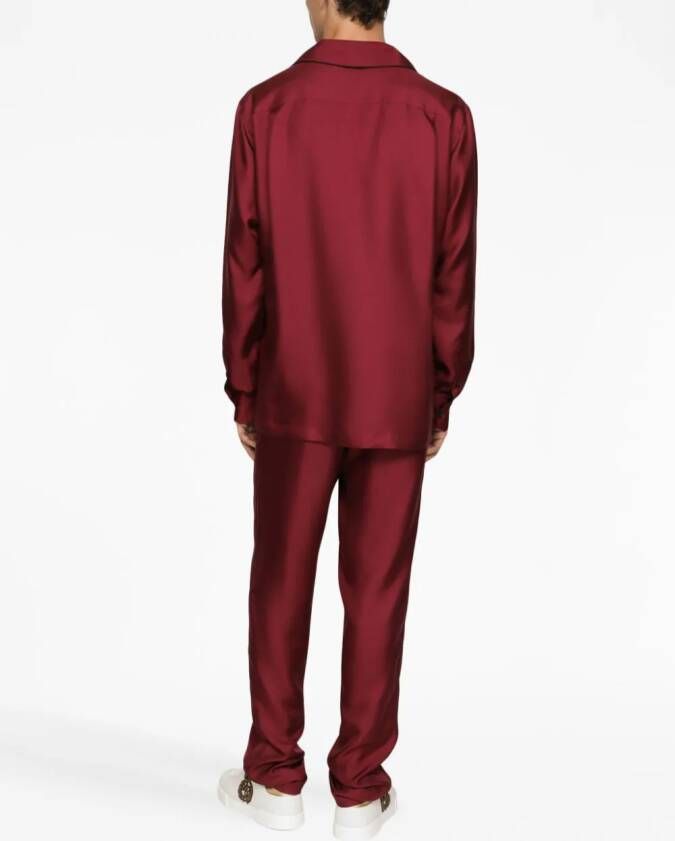 Dolce & Gabbana T-shirt met logopatch Rood