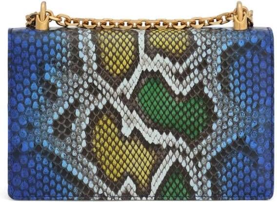Dolce & Gabbana DG Girls crossbodytas met pythonleer-effect Blauw