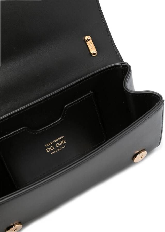 Dolce & Gabbana DG Girls leren crossbodytas Zwart