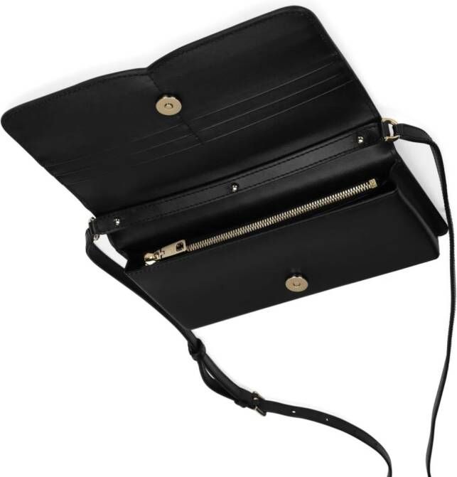 Dolce & Gabbana Leren telefoonhoes met DG-logo Zwart