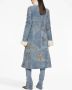 Dolce & Gabbana distressed-finish panelled long coat Blauw - Thumbnail 4