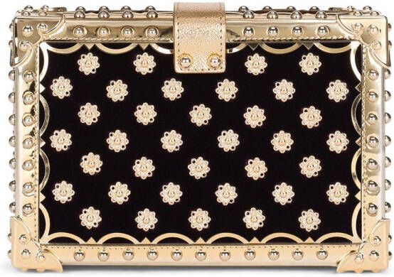 Dolce & Gabbana Dolce Box clutch met sieraden Goud
