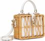 Dolce & Gabbana Dolce Box rieten tas met handgreep Bruin - Thumbnail 4