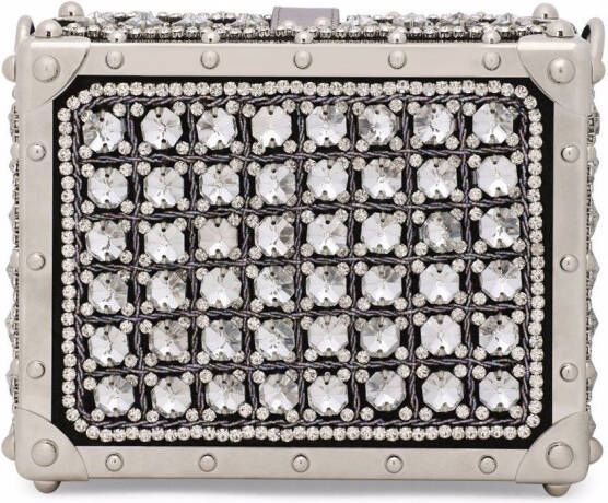 Dolce & Gabbana Dolce Box tas met handgreep en jacquard Wit