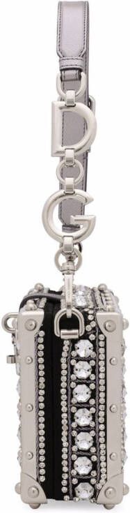 Dolce & Gabbana Dolce Box tas met handgreep en jacquard Wit