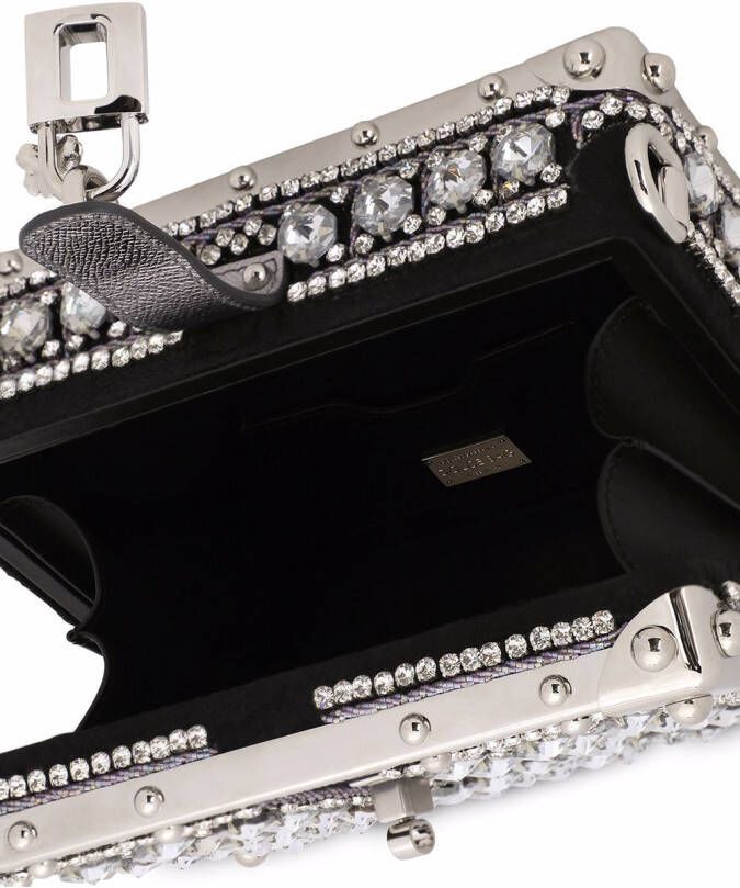 Dolce & Gabbana Dolce Box tas met handgreep en jacquard Wit