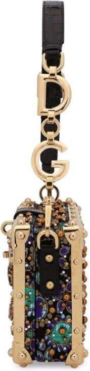 Dolce & Gabbana Dolce Box tas met handgreep en jacquard Zwart