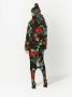 Dolce & Gabbana Donsjack met bloemenprint Zwart - Thumbnail 4