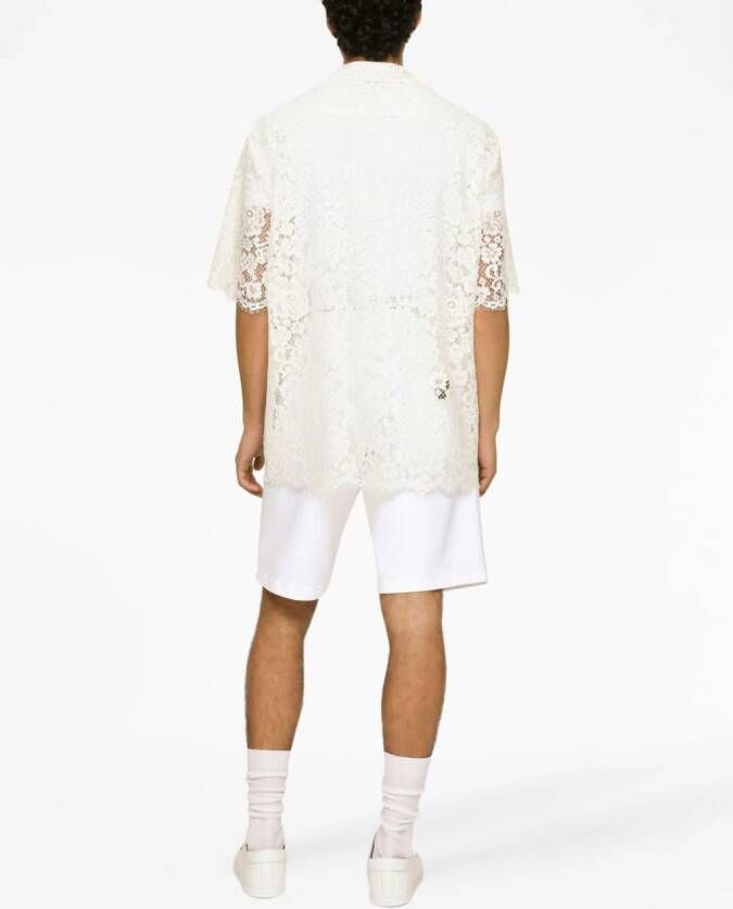 Dolce & Gabbana Doorzichtig overhemd Wit