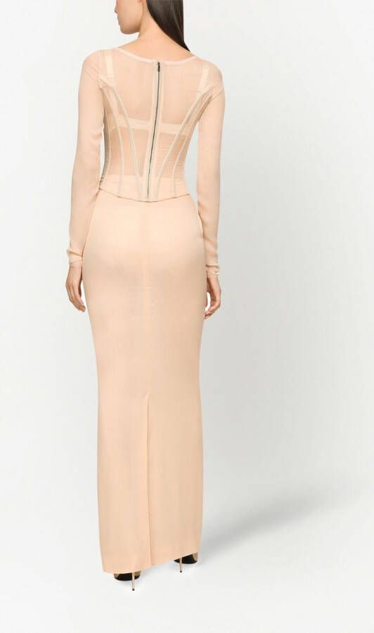 Dolce & Gabbana KIM DOLCE&GABBANA doorzichtige korset Beige