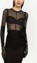 Dolce & Gabbana KIM DOLCE&GABBANA tulen cropped top Zwart - Thumbnail 5