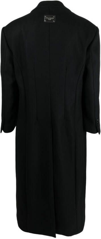 Dolce & Gabbana Trenchcoat met dubbele rij knopen Zwart