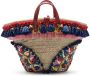 Dolce & Gabbana Kendra geweven mand met borduurwerk Beige - Thumbnail 2