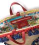 Dolce & Gabbana Kendra geweven mand met borduurwerk Beige - Thumbnail 4