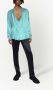 Dolce & Gabbana Blouse met gedrapeerd detail Blauw - Thumbnail 2
