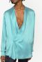 Dolce & Gabbana Blouse met gedrapeerd detail Blauw - Thumbnail 5