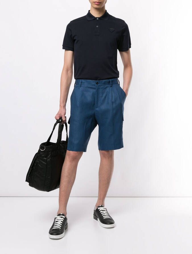 Dolce & Gabbana Effen bermuda shorts Blauw