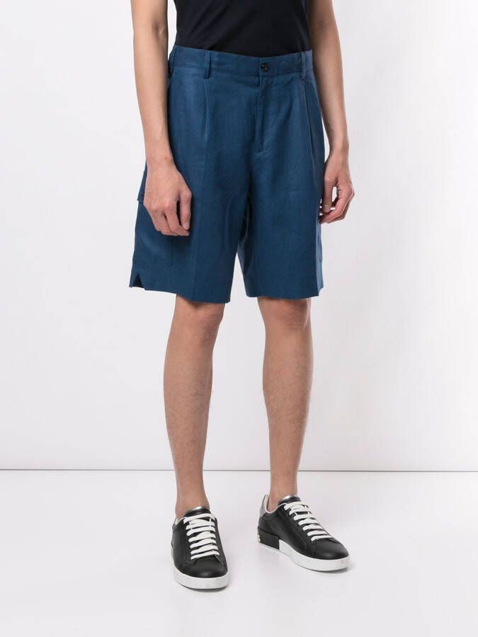 Dolce & Gabbana Effen bermuda shorts Blauw