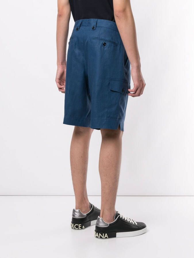 Dolce & Gabbana Effen bermuda shorts Blauw