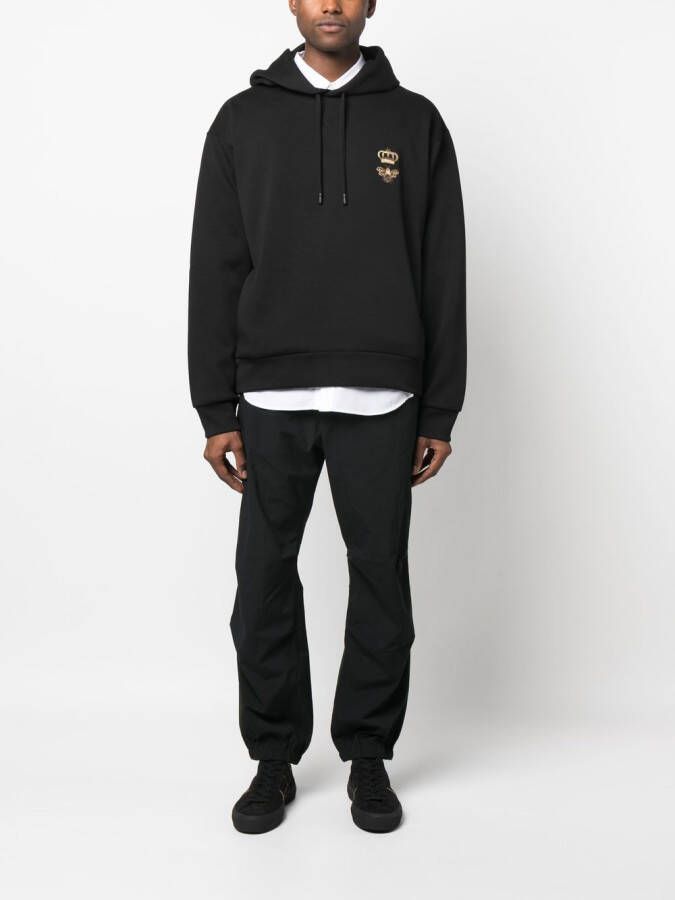 Dolce & Gabbana Hoodie met borduurwerk Zwart