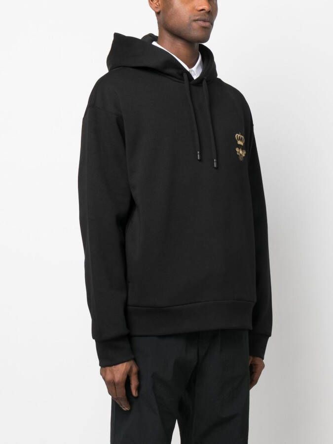 Dolce & Gabbana Hoodie met borduurwerk Zwart