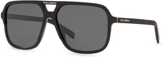 Dolce & Gabbana Eyewear Angel zonnebril met navigator montuur Zwart