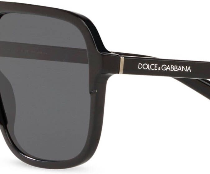Dolce & Gabbana Eyewear Angel zonnebril met navigator montuur Zwart