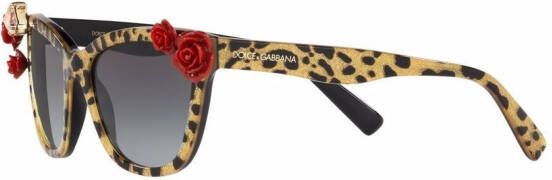 Dolce & Gabbana Eyewear Blooming cat-eye zonnebril Grijs