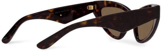 Dolce & Gabbana Eyewear DG Crossed zonnebril met cat-eye montuur Bruin