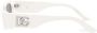 Dolce & Gabbana Eyewear Cross zonnebril met rechthoekig montuur Wit - Thumbnail 3