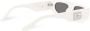 Dolce & Gabbana Eyewear Cross zonnebril met rechthoekig montuur Wit - Thumbnail 4
