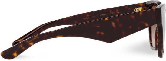 Dolce & Gabbana Eyewear Zonnebril met gekruist montuur Bruin