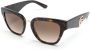 Dolce & Gabbana Eyewear DG Crossed zonnebril met logo Bruin - Thumbnail 2