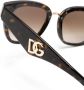 Dolce & Gabbana Eyewear DG Crossed zonnebril met logo Bruin - Thumbnail 3
