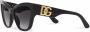 Dolce & Gabbana Eyewear DG Crossed zonnebril met logo Grijs - Thumbnail 2