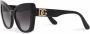 Dolce & Gabbana Eyewear DG Crossed zonnebril met logo Zwart - Thumbnail 2