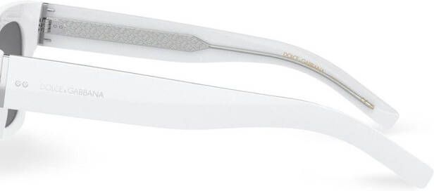 Dolce & Gabbana Eyewear DG Icon zonnebril met D-montuur Wit