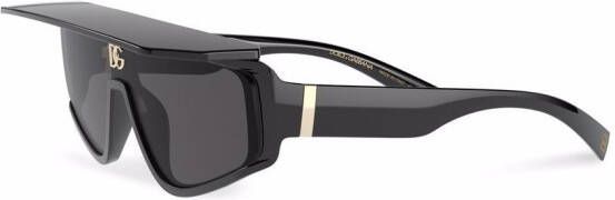 Dolce & Gabbana Eyewear DG zonnebril met gekruiste montuur Zwart